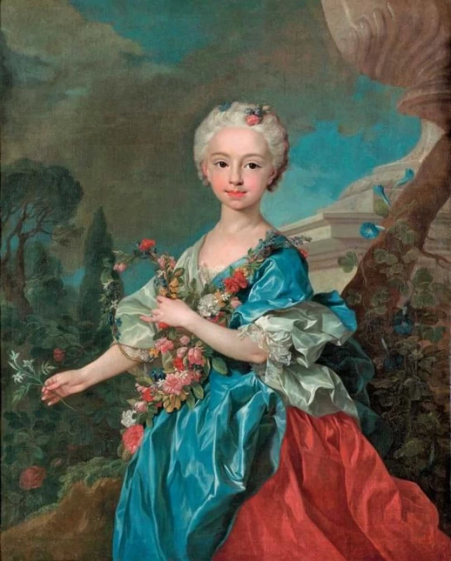 Ritratto di Maria Antonia di Borbone - Spagna (1729, 1785), figlia di Filippo V di Spagna, Museo de Bellas Artes de Asturias